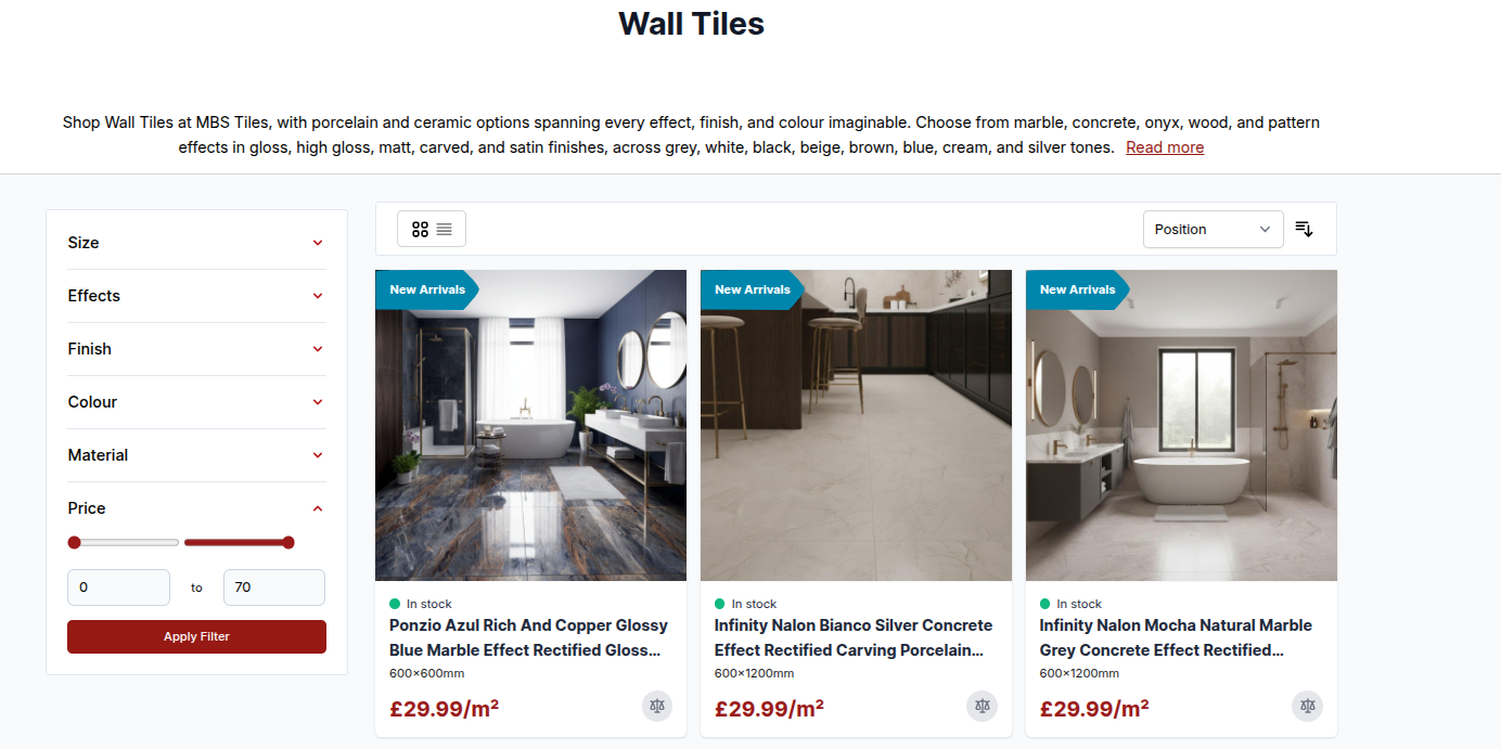 MBS Tiles Category Page