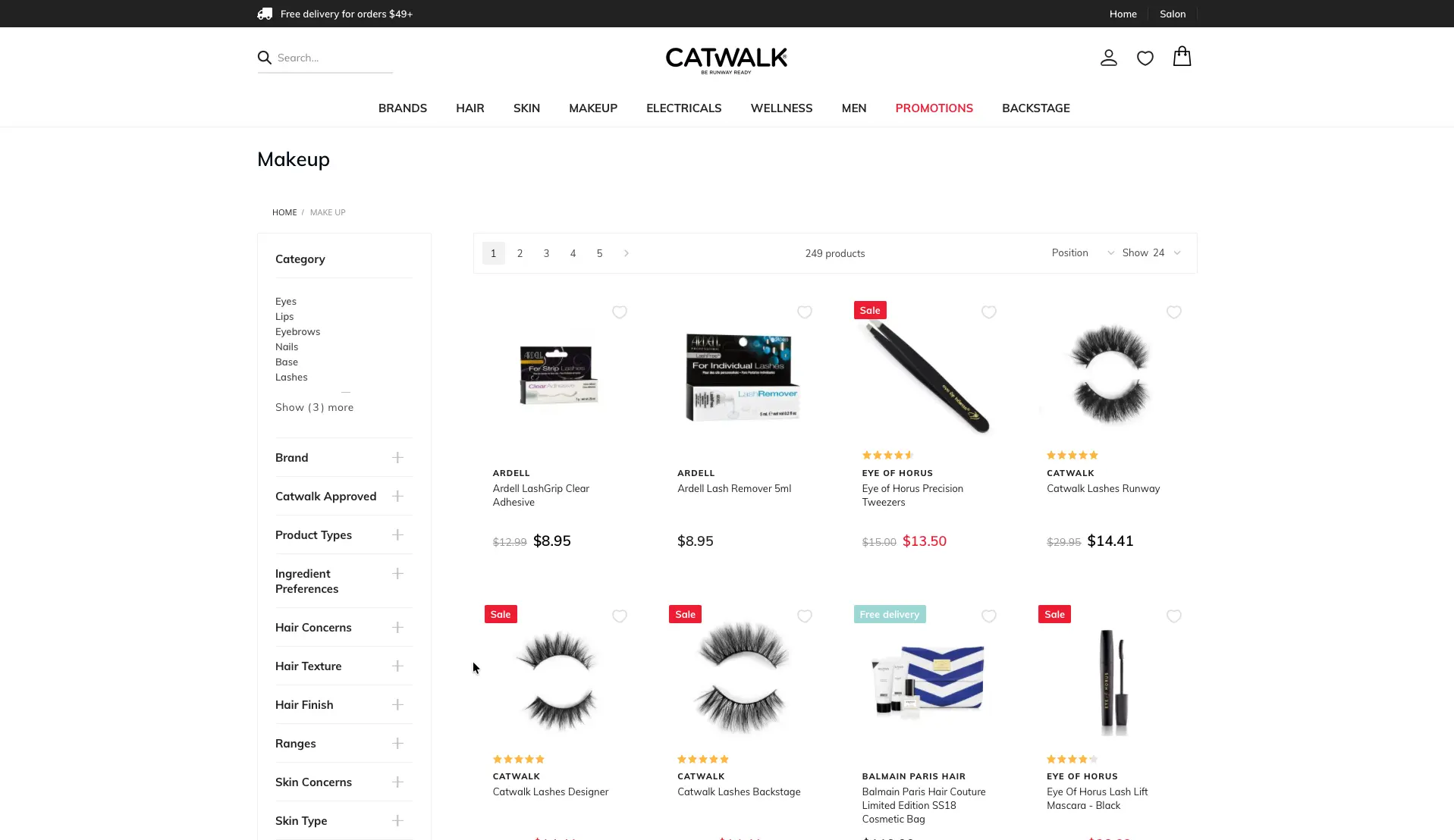 Catwalk Category Page