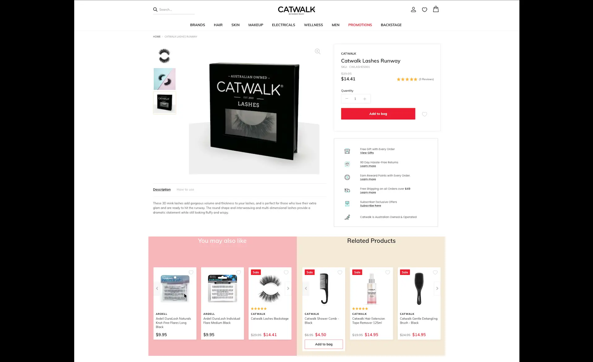 Catwalk Product Page