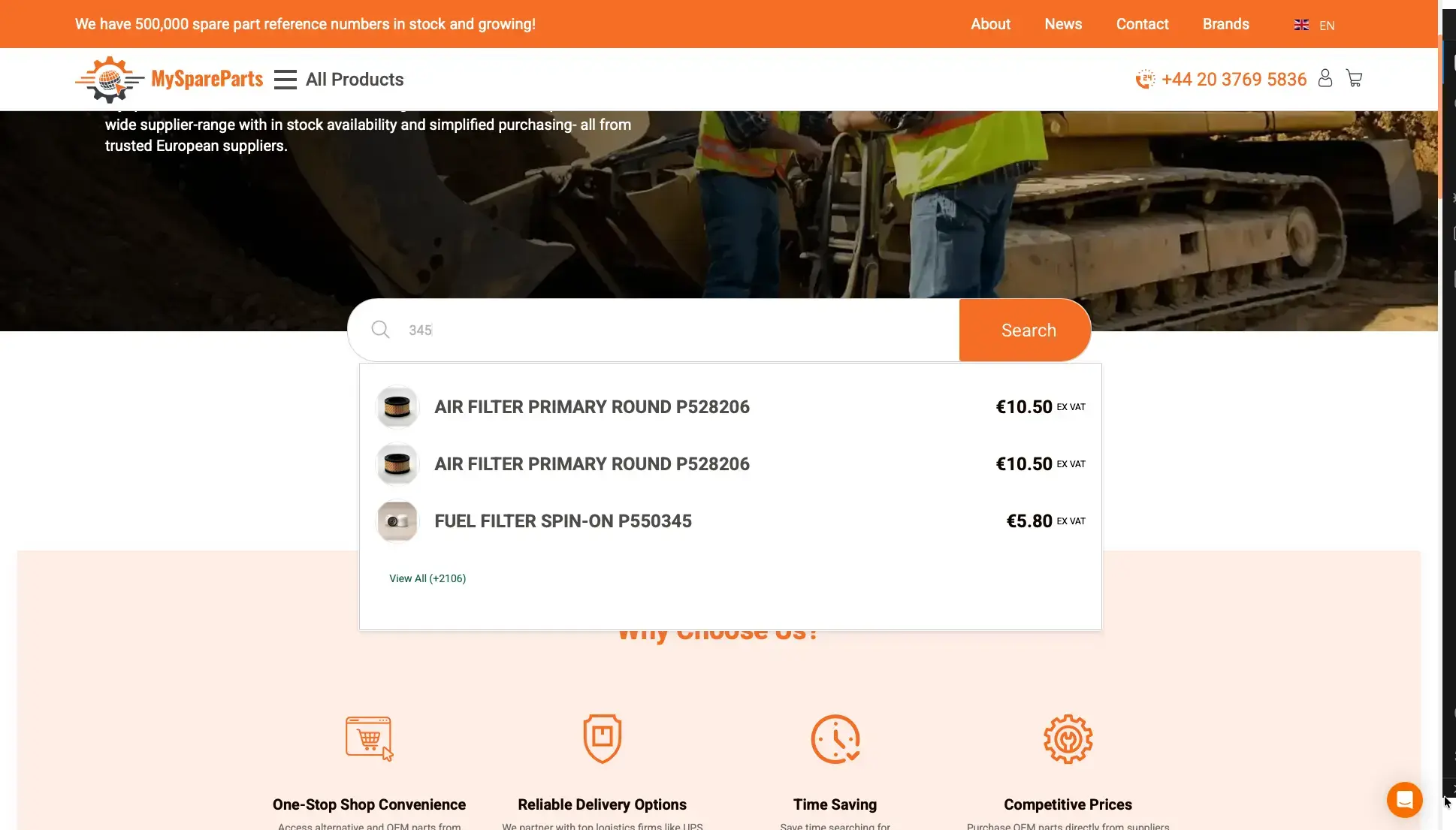 MySpareParts Search Results